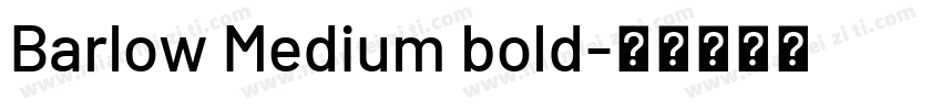 Barlow Medium bold字体转换